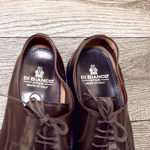 * NIB * $795 Bracken DI BIANCO Italian Derby US 9.5 M Clay * add $15 Cedar Trees main image 10